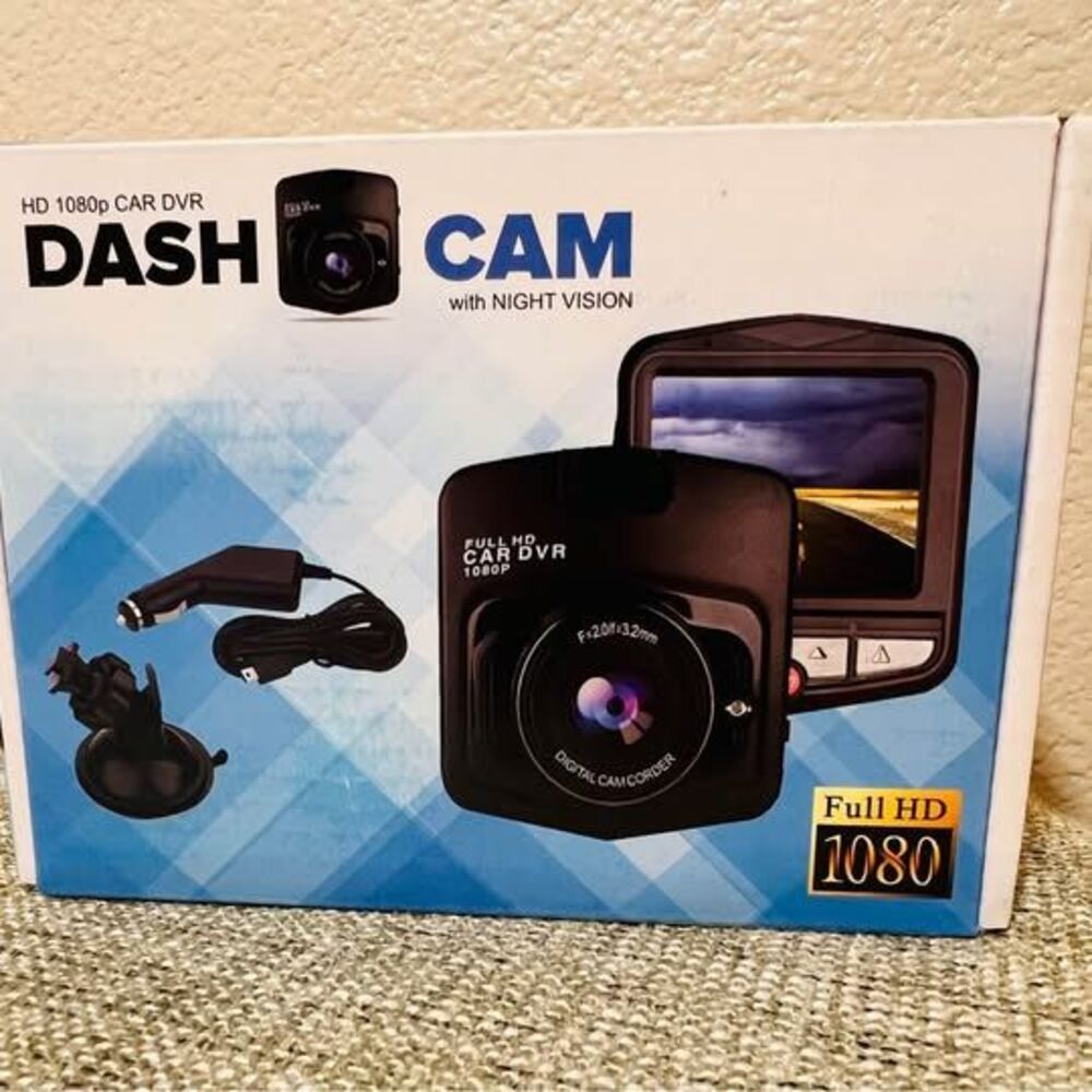 SOLD—Full HD 1080p Dash Cam with Night Vision — New in Box